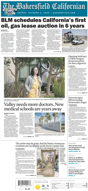 Cover of The Bakersfield Californian