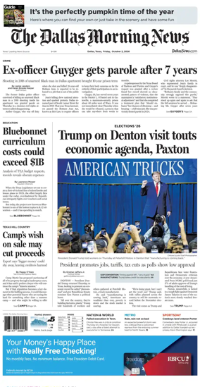 Cover of The Dallas Morning News
