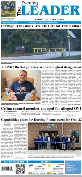 Cover of The Evening Leader
