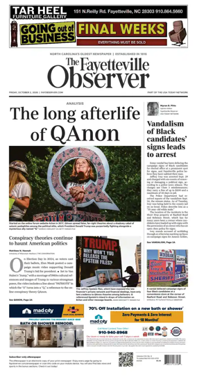 Cover of The Fayetteville Observer