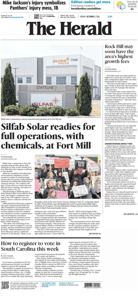 Cover of The Herald (Rock Hill)