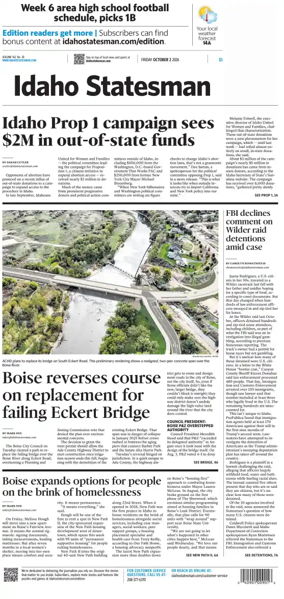 Cover of The Idaho Statesman