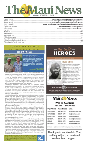 Cover of The Maui News