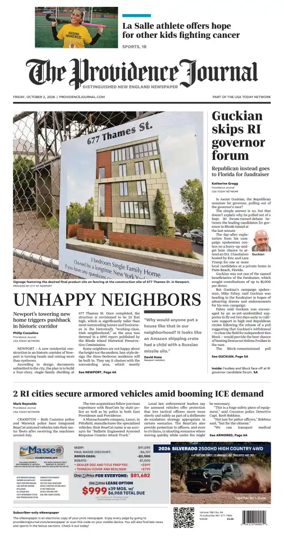 Cover of The Providence Journal
