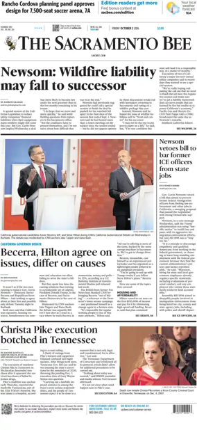 Cover of The Sacramento Bee