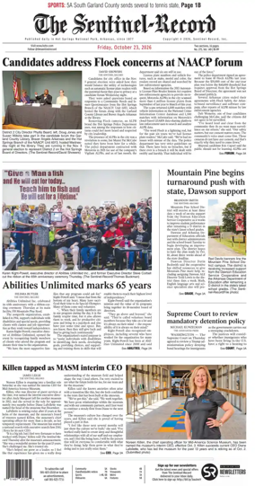 Cover of The Sentinel-Record