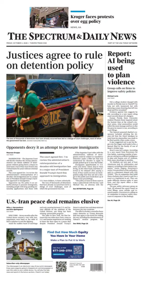Cover of The Spectrum & Daily News