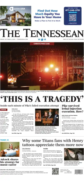 Cover of The Tennessean