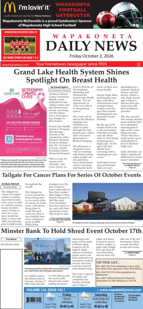 Cover of Wapakoneta Daily News