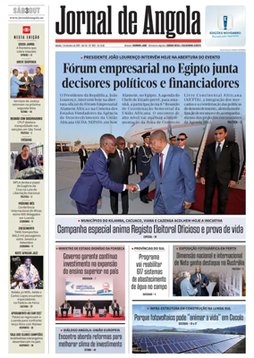 Cover of Jornal de Angola