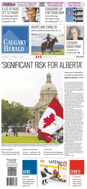 Cover of Calgary Herald