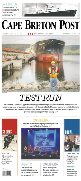 Cover of Cape Breton Post