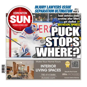 Cover of Edmonton Sun
