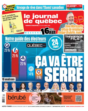 Cover of Le Journal de Quebec