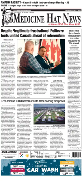 Cover of Medicine Hat News
