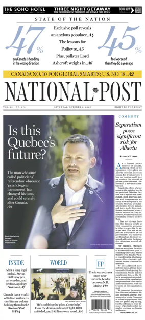 Cover of National Post - (Latest Edition)