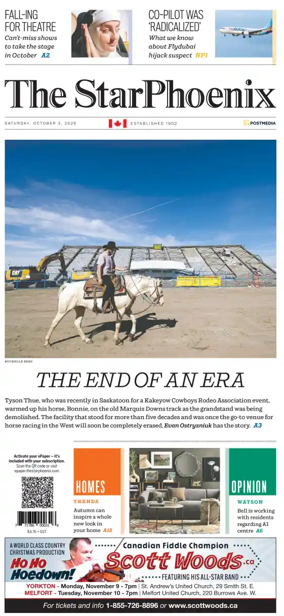 Cover of Saskatoon StarPhoenix