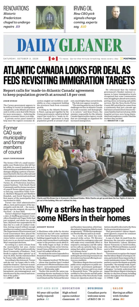 Cover of The Daily Gleaner