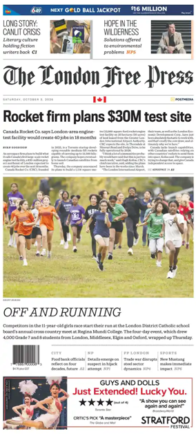 Cover of The London Free Press