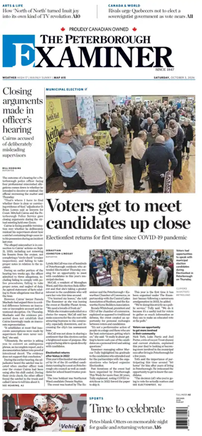 Cover of The Peterborough Examiner