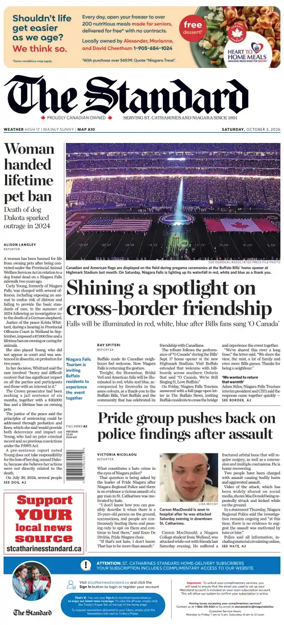 Cover of The Standard (St. Catharines)
