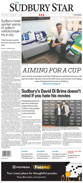 Cover of The Sudbury Star