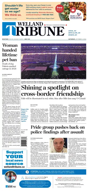 Cover of The Welland Tribune
