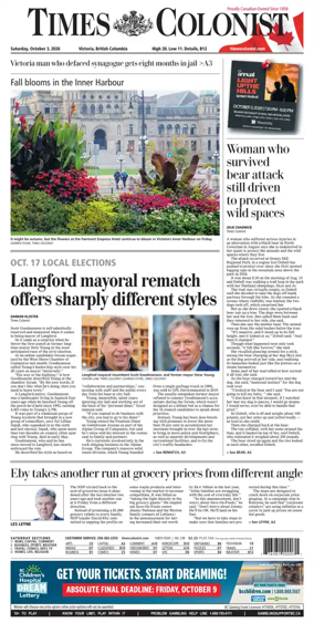 Cover of Times Colonist