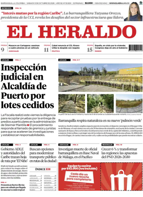 Cover of El Heraldo (Colombia)