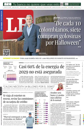Cover of La Republica (Colombia)