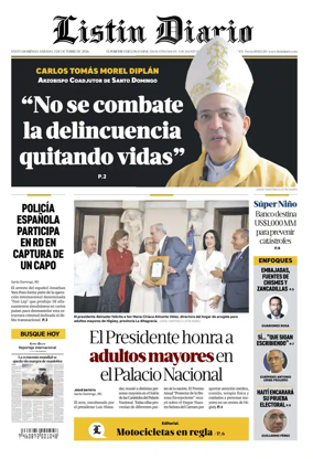 Cover of Listin Diario