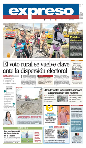 Cover of Diario Expreso