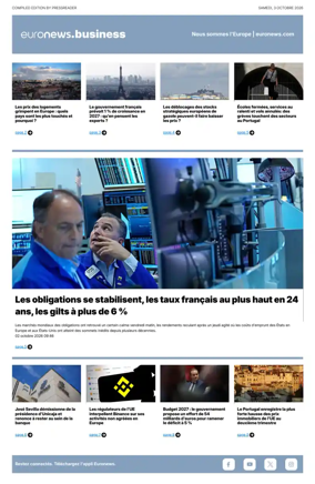 Cover of Euronews Business (French)