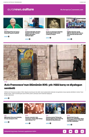 Cover of Euronews Culture and Sport (Turkish) Compiled Edition