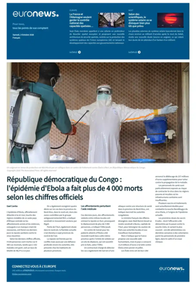 Cover of EuroNews (French Edition)