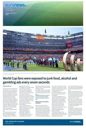 Cover of Euronews World Cup