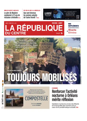 Cover of La Republique du Centre (Orleans - Loiret))