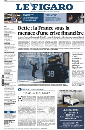 Cover of Le Figaro