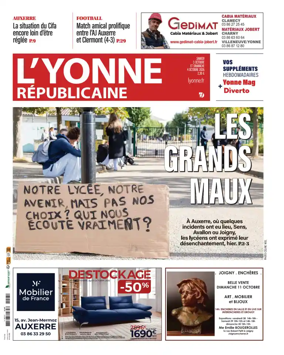 Cover of L'Yonne Republicaine