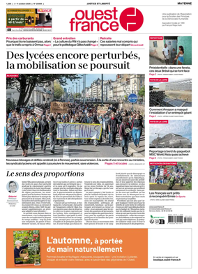 Cover of Ouest France (Mayenne)