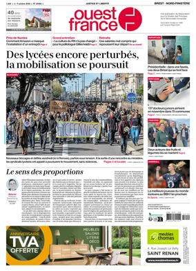 Cover of Ouest France (Nord-Finistere)