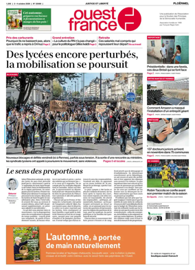 Cover of Ouest France (Ploermel)