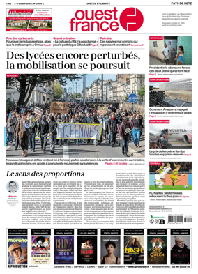 Cover of Ouest France (Pornic / Pays de Retz)