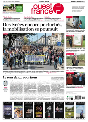 Cover of Ouest-France (Rennes Nord-Ouest)