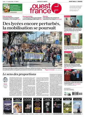 Cover of Ouest France (Saint-Malo)