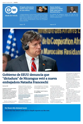 Cover of Deutsche Welle (Spanish edition)