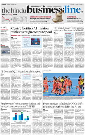 Cover of BusinessLine (Hyderabad)