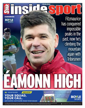 Cover of Irish Daily Star - Inside Sport