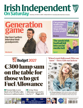 Cover of Irish Independent