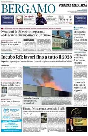 Cover of Corriere della Sera (Bergamo)